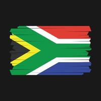 South Africa Flag Brush vector