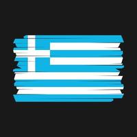 Greece Flag Brush vector