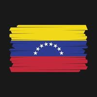 cepillo de bandera de venezuela vector