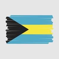 cepillo de bandera de bahamas vector