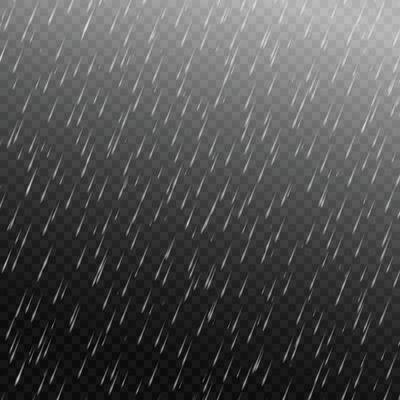 Vector rain isolated