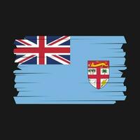 Fiji Flag Brush vector