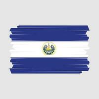 El Salvador Flag Brush vector