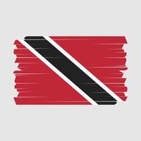 Trinidad Flag Brush vector