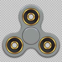 Hand spinner fidget vector illustration