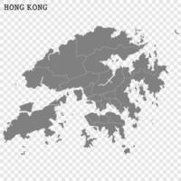 alto calidad mapa con fronteras vector