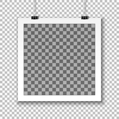 retro realistic vector photo frame