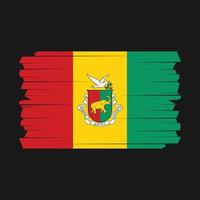 pincel de bandera de guinea vector