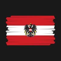 cepillo de bandera de austria vector
