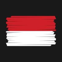 Monaco Flag Brush vector