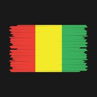 pincel de bandera de guinea vector