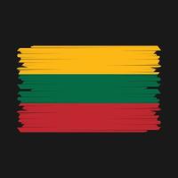 Lithuania Flag Brush vector