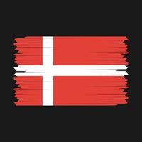 Denmark Flag Brush vector