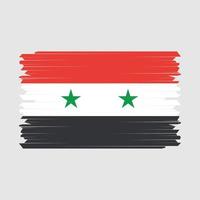 pincel de bandera de siria vector