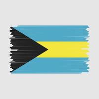 vector de pincel de bandera de bahamas