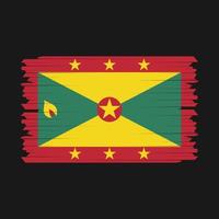 Grenada Flag Brush Vector