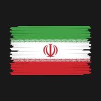 Iran Flag Brush Vector