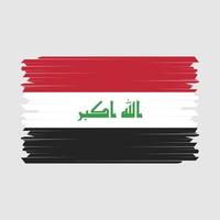 Iraq Flag Brush Vector