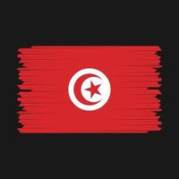 Tunisia Flag Brush Vector