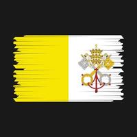 vector de pincel de bandera del vaticano