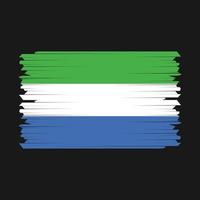 Sierra Leone Flag Brush Vector