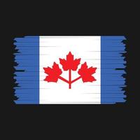 vector de pincel de bandera de canadá