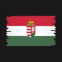 Hungary Flag Brush Vector