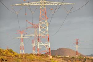 Electricity power pylon photo