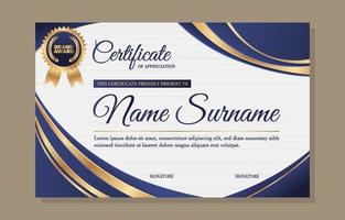 Professional Certificate Design Background vector