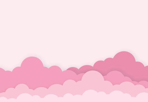 Pink Sky Background Clipart