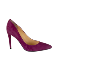 Purple heel isolated on a transparent background png