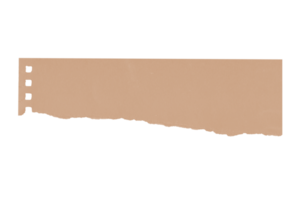 Beige torn paper isolated on a transparent background png