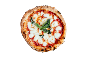 napolitanska pizza isolerat på en transparent bakgrund png