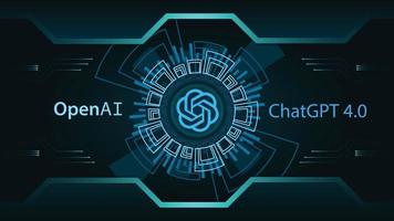 Open-Ai chat-GPT-4 background vector