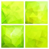 Set of Abstract Triangle Polygonal Backgrounds vector