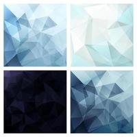 Set of Abstract Crystal Backgrounds vector