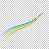 Rainbow isolated on transparent background vector