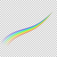 Rainbow isolated on transparent background vector