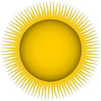 Sun icon. Vector illustration