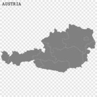 High quality map with borders vector