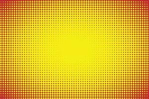 Abstract vector comics pop art style template,yellow and red halftone background