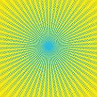Bright sun rays with yellow dots vector