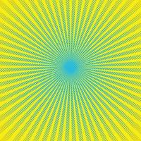 Bright sun rays with yellow dots vector