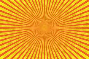 Bright sun rays with yellow dots vector