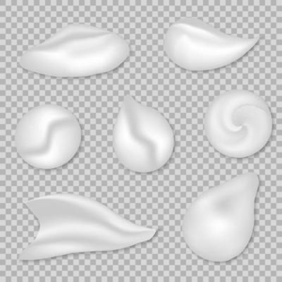 set of White cream