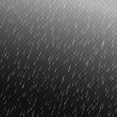 Vector rain isolated