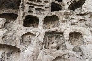 Luoyang,China - OCT 23- Longmen grottoes on October 23, 2015.It is one of the four notable grottoes in Luoyang,Henan,China . UNESCO World Heritage Site. photo