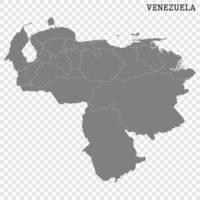 alto calidad mapa con fronteras vector