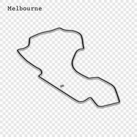 grand prix race track vector