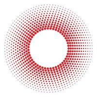 halftone dots frame vector